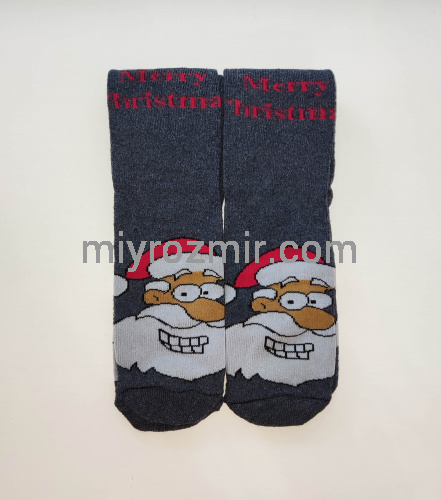 РОЗПРОДАЖ! Жіночі махрові шкарпетки з новорічним малюнком Bravo фото 4