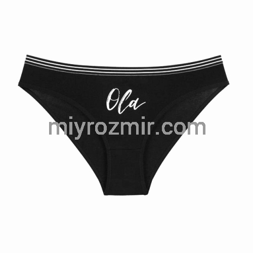Donella 2171SZ чорні жіночі бавовняні трусики з неширокою спортивною резинкою фото 6