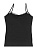 Donella 237142Q чорно однотонна жіноча майка без малюнку з тонкими бретелями XL